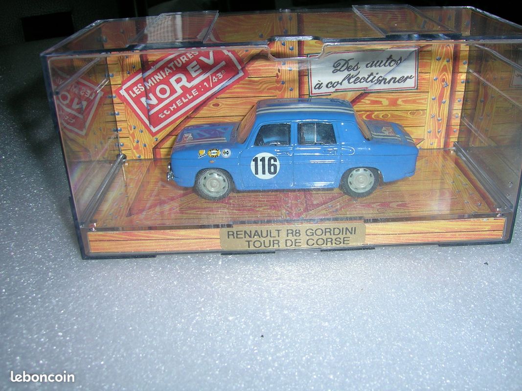 1 Miniature au 1/43 d'une Renault R 8 Gordini " Tour de Corse " Norev " Made In France " (image 6)
