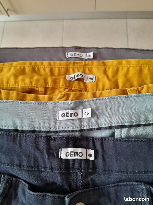 Jeans Gemo Vetement Homme Chemise Homme Bouton Pression Gemo - Main Image