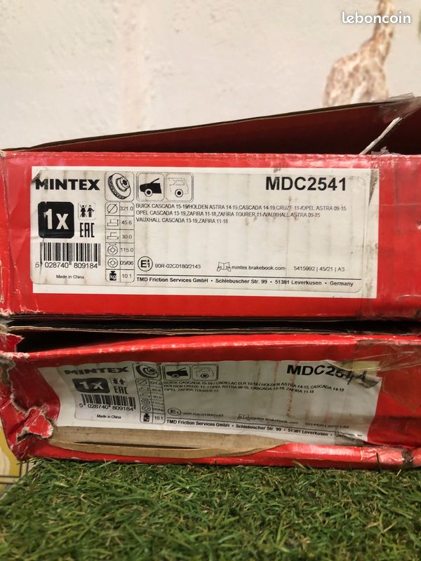 Disques de frein MINTEX MDC2541 Opel (image 3)