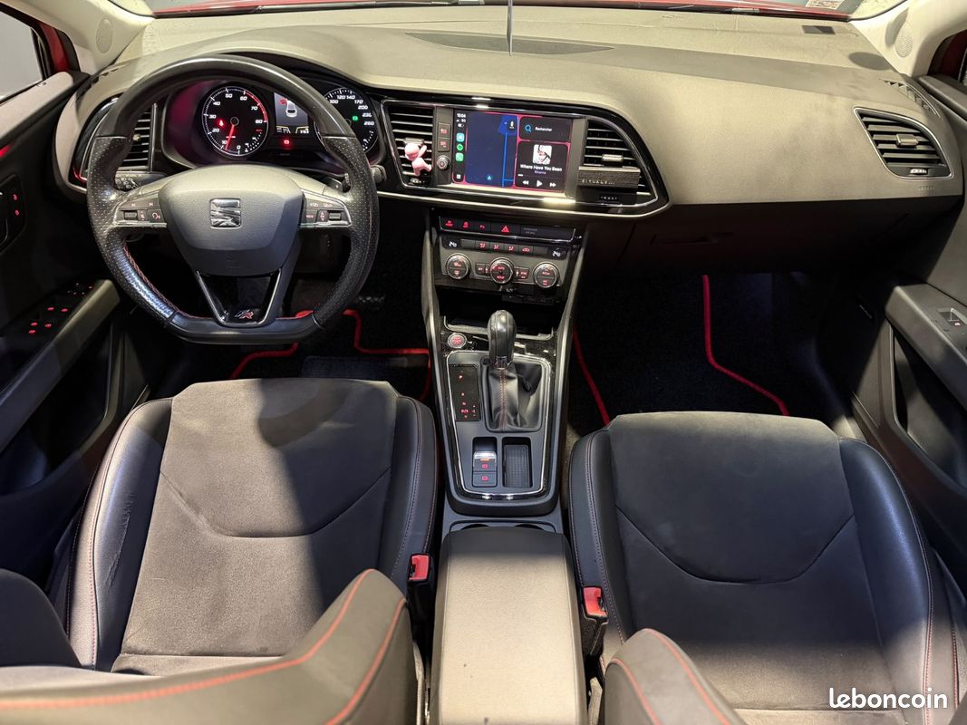 SEAT LEON 1.4 ECoTsi 150 Start/Stop ACT DSG7 FR - Toit Ouvrant Panoramique - Seat Sound - CarPlay / Android Au (image 13)