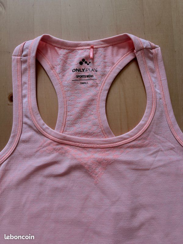 Débardeur Only Play rose sport femme taille S (image 18)