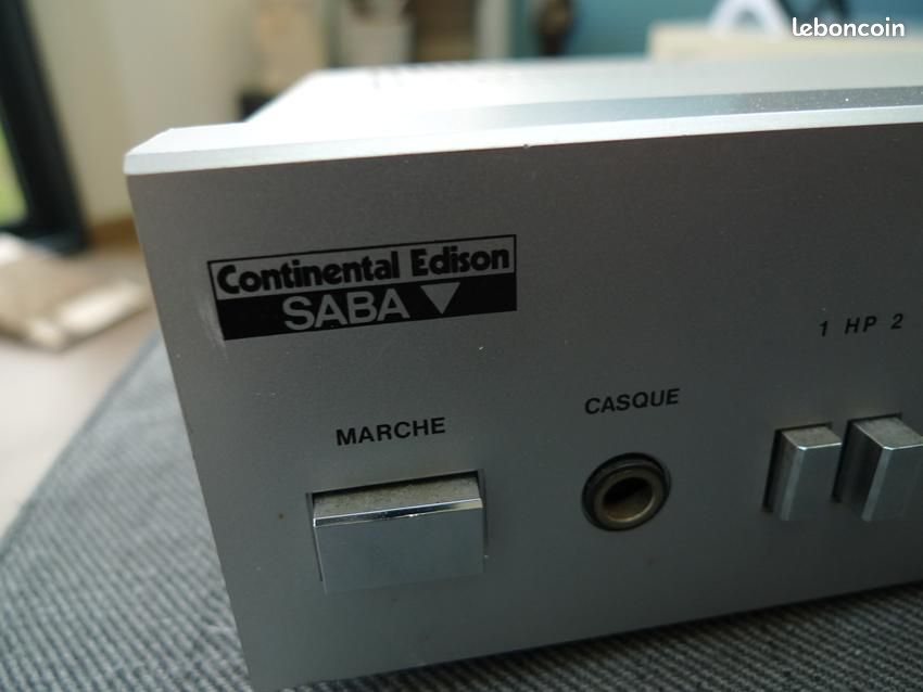 Ampli Préampli Stéréo SABA Continental Edison PA 9504 - Vintage Comme Neuf