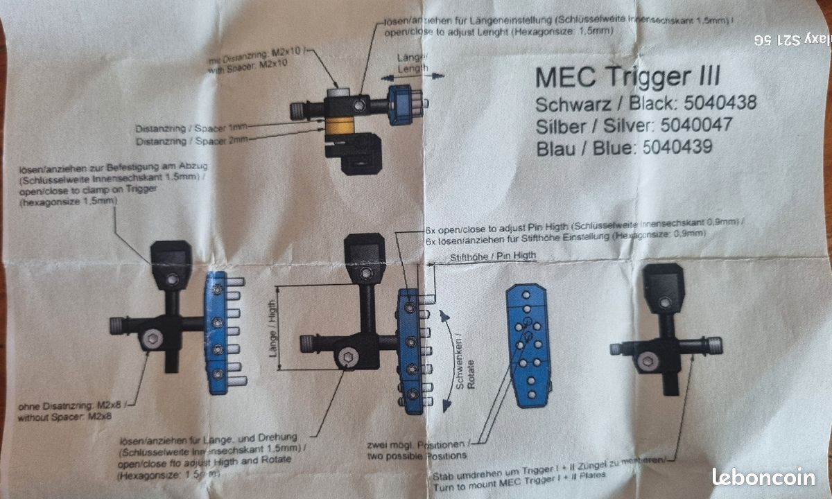 Queue de détente MEC trigger 3 IC - Sport & Plein air