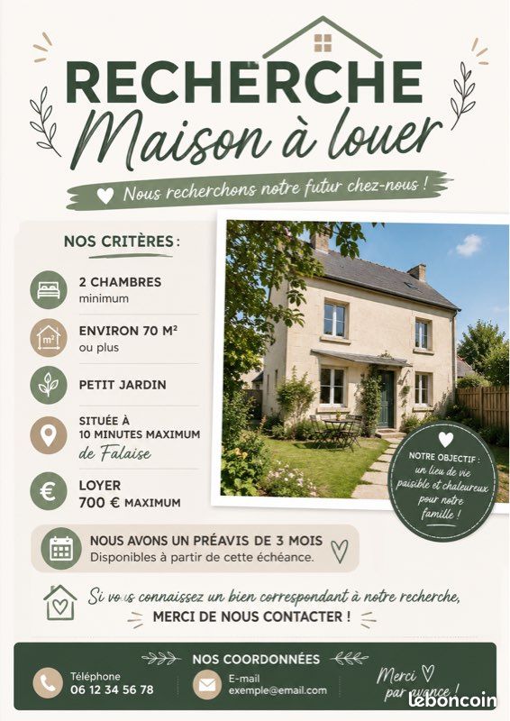 Maison 3 pièces 70 m² · à Falaise · 70 m² · 700 €