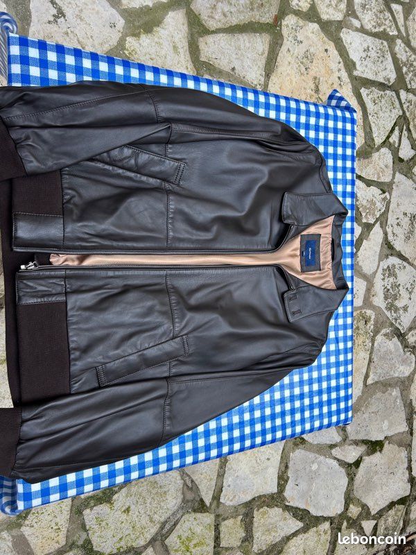 Blouson Cuir Façonnable XXL neuf (image 4)