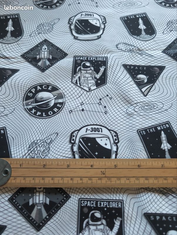 Tissu french terry espace (image 1)