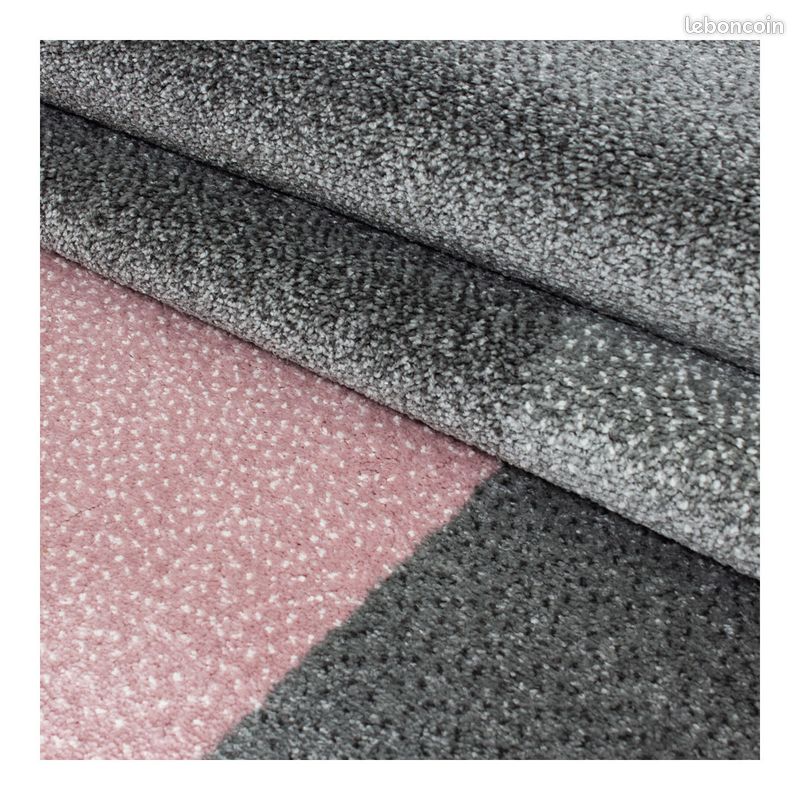 Tapis contemporain rectangle graphique Salmon Rose 160x230 (image 5)