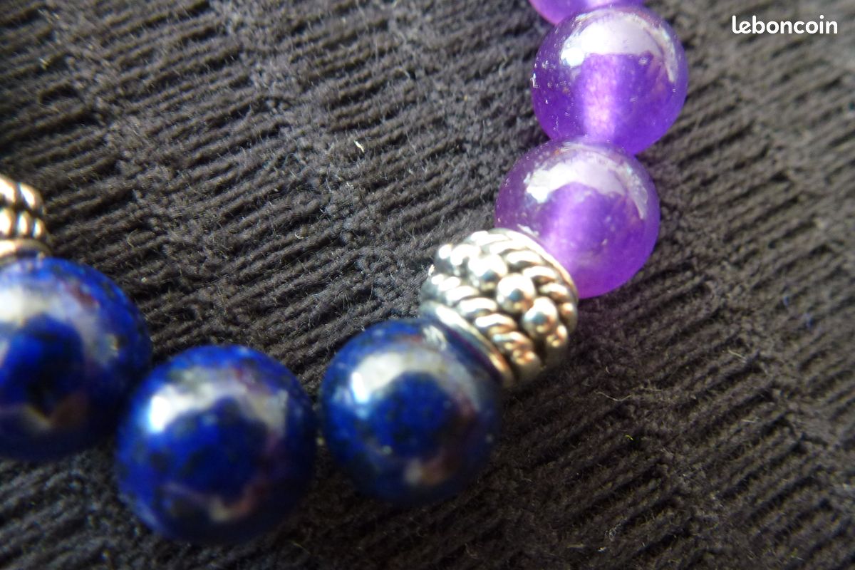 Bracelet les 7 chacrats neuf pierres naturelles (szcz13) (image 9)