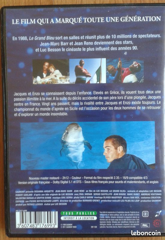 Le Grand Bleu DVD (image 2)
