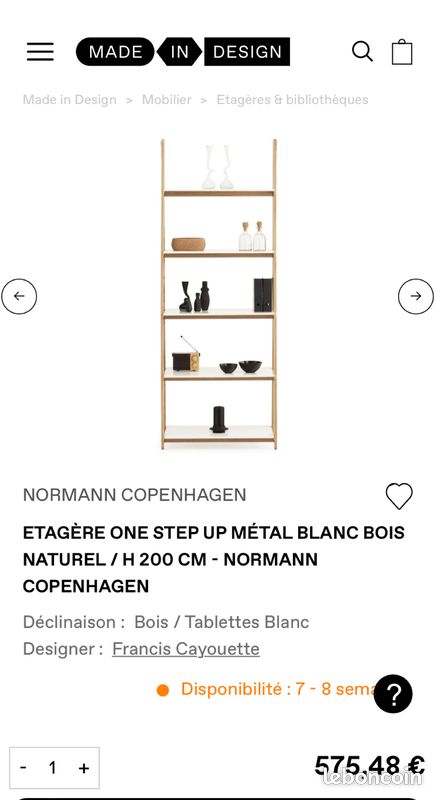 Étagère Bibliothèque Normann Copenhagen One Step (image 2)