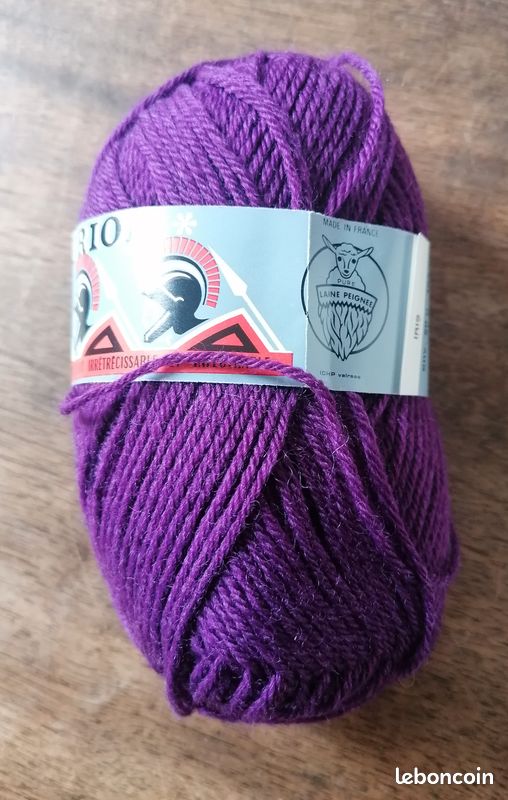 Pelotes De Laine Bouton D'Or Dalhia - Coton/Maïs, Lot, Aiguille 3.5, Couleur Dahlia