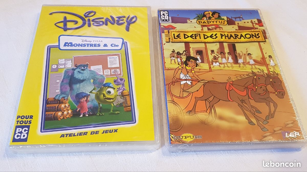 2 DVD PC aux choix Monstre & Cie et Papyrus (image 1)