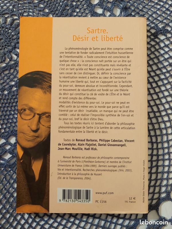 Sartre. Désir et liberté (R. Barbaras) (image 2)