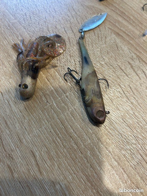 Lot De 7 Leurres De Pêche Vintage Gibbs – Wolverine, Croc, Eye Wiggler