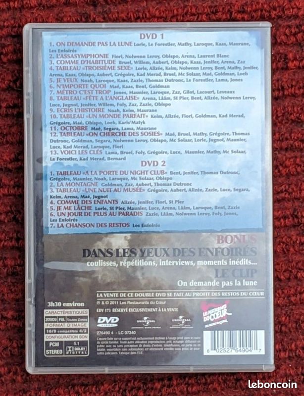 DVD des enfoirés 2011 (image 2)
