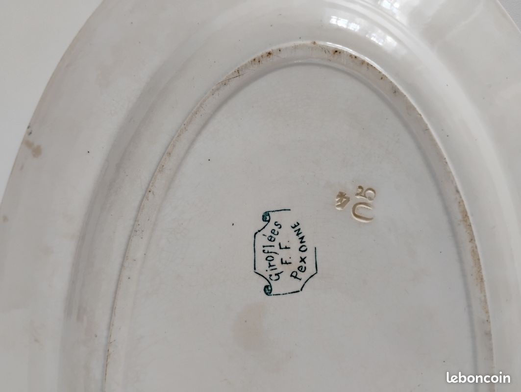 Plat ancien Giroflées (image 2)