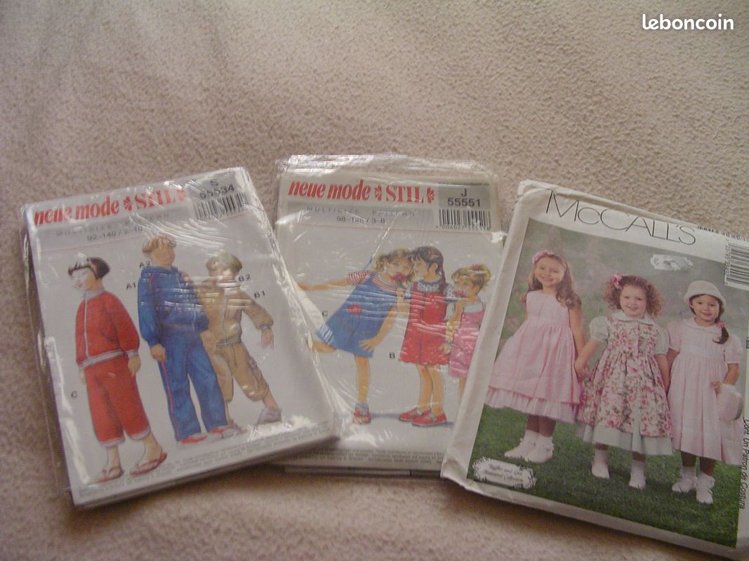 Lot patrons modèles intemporels pour enfants (image 1)