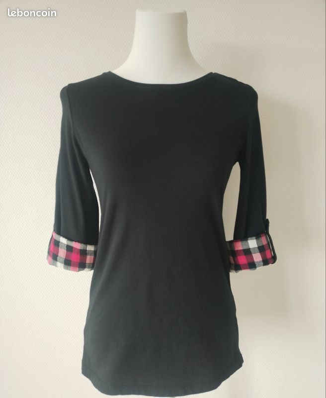 T shirt manches longues noir lc waikiki m (image 3)