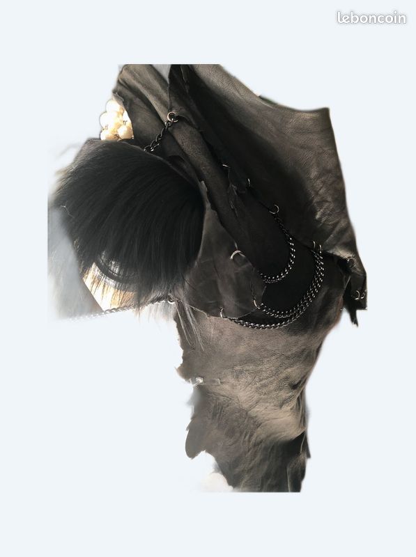 Top cuir noir (image 1)