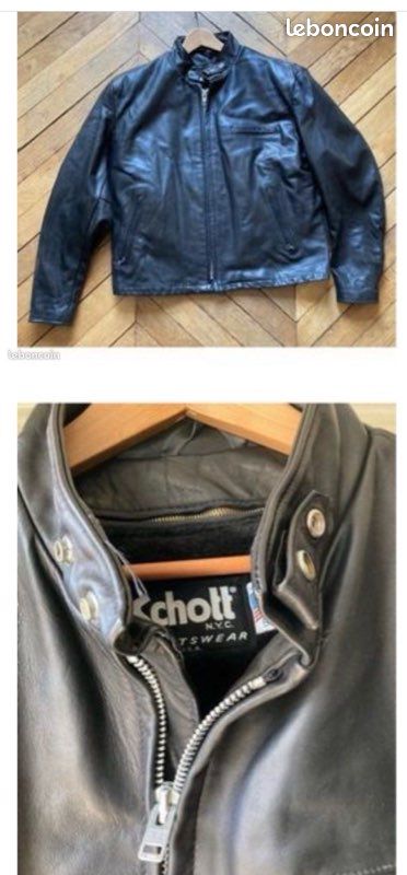 Blouson SCHOTT cafe racer ancien (image 6)