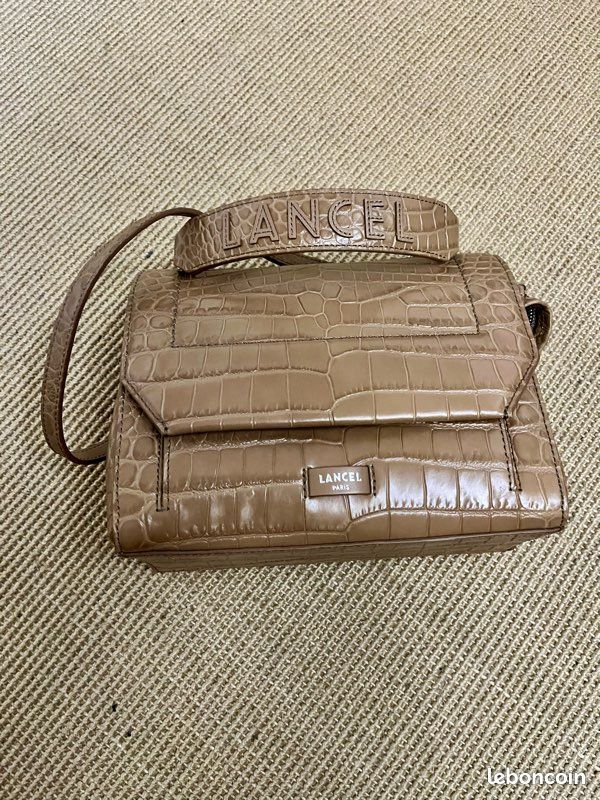 Sac Lancel Ninon M camel croco Accessoires Bagagerie