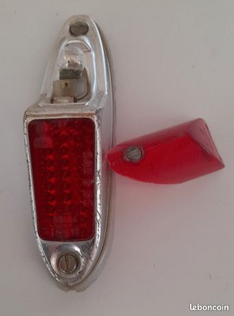 Feu Arrière Vélo Ancien – Modèle Radios, Compatible Luxor Cibie Seima, Neuf