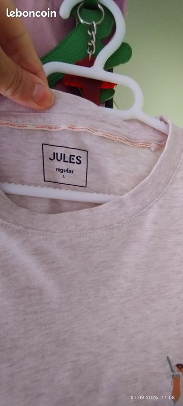 T-shirt beige JULES taille L (image 3)