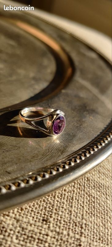 Améthyste bague T52 (image 2)