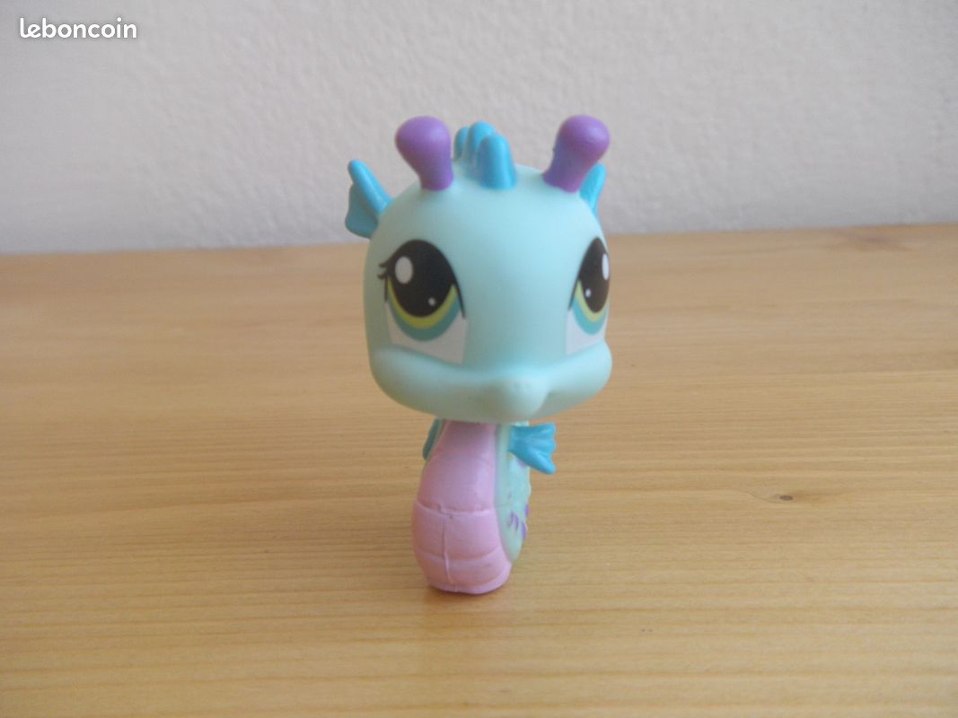 Figurine Littlest Pet Shop - Hippocampe N°1398 - Hasbro - Occasion