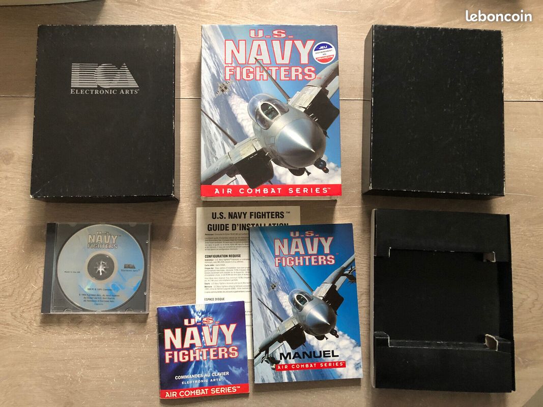 Jeu Vidéo US Navy Fighters Air Combat Series - Version PC FR En Big Box Carton, Bon état, Configuration Requise à Vérifier