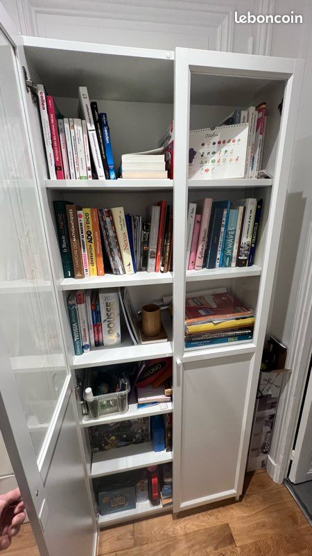 Armoire bibliothèque vitrée Billy Oxberg (image 3)