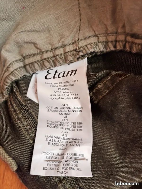 Pantalon Femme CRISTAL CROIX - Taille 6 (EU 36) - Couleur Bleu Cristal - Neuf Avec étiquettes