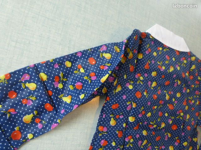Robe Vintage 70s Psychédélique - Made in France - 3 Ans - NEUVE (image 5)