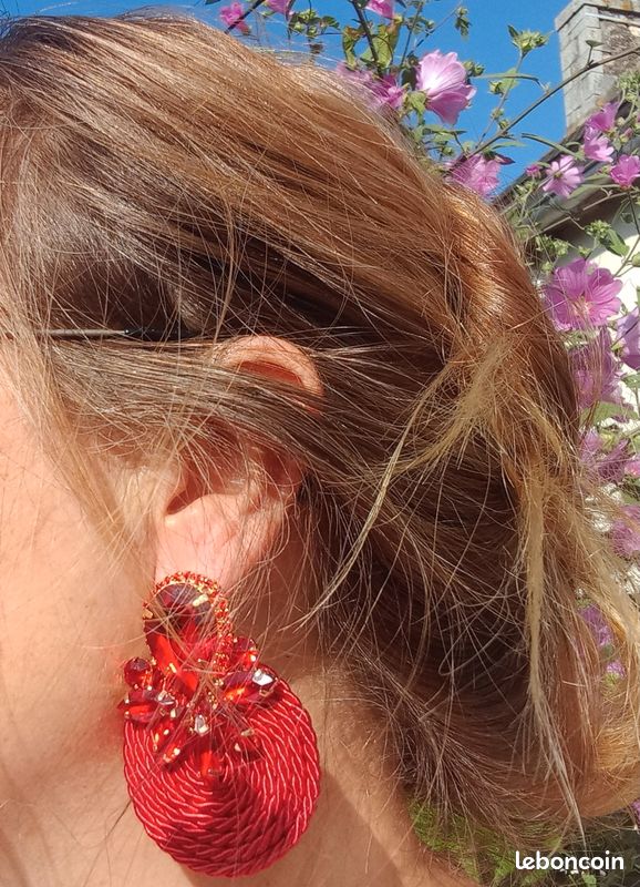 Boucles D'oreilles Vintage N76 - Bijoux Anciens De Caractère