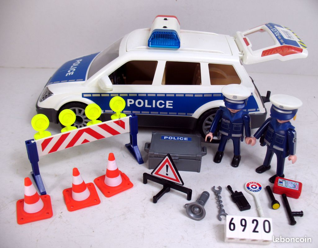 Pièces Détachées Playmobil Pour Voiture De Police 6920 - Lot De Plusieurs Références (6872, 6919, Etc.) - Occasion Propre