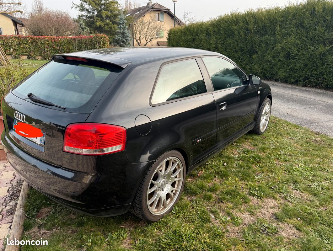 Audi A3 Sportback II 3.2 V6 250ch S line quattro / Jantes BBS / Intérieur cuir Noir / Boite Manuelle / Apple Car Play (image 2)