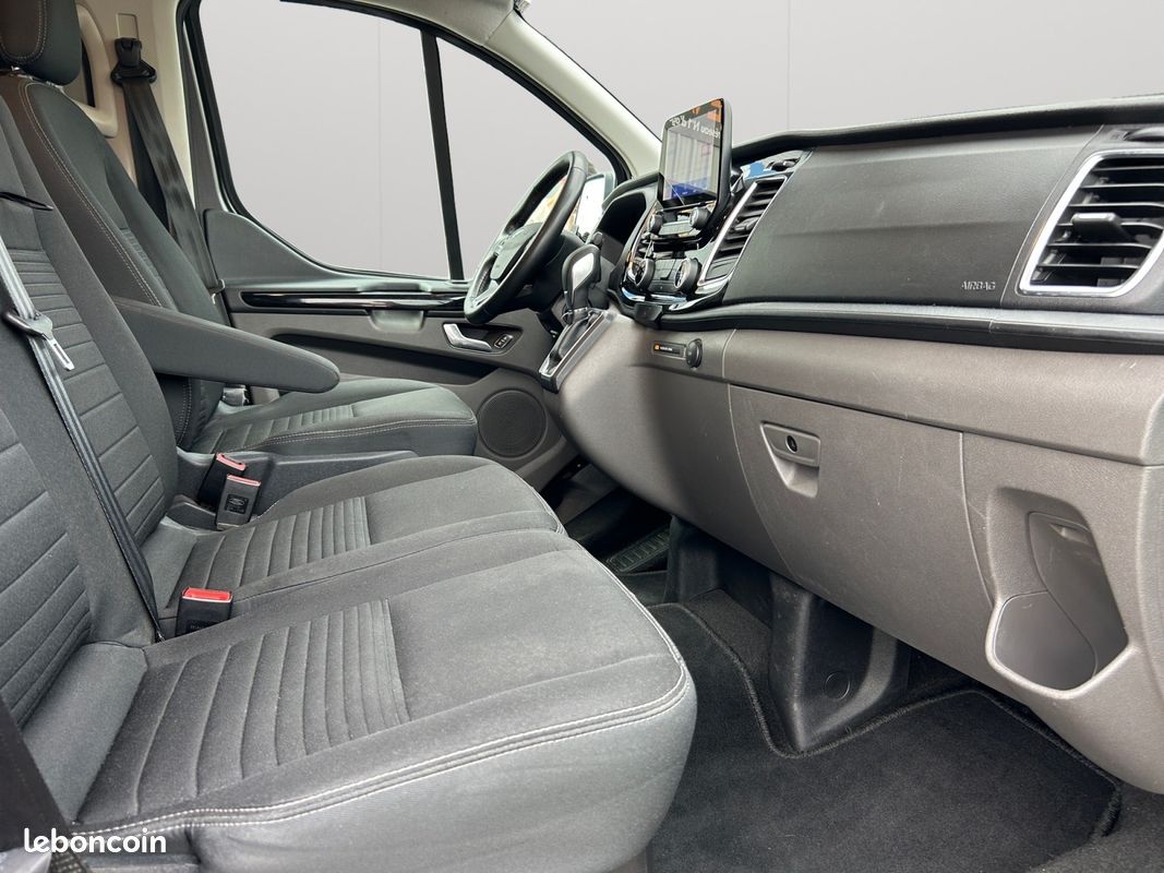 FORD TRANSIT CUSTOM CABINE APPROFONDIE 170CV BVA LIMITED 6 PLACES - CAMÉRA + ATTELAGE -PAS DE TVa (image 14)