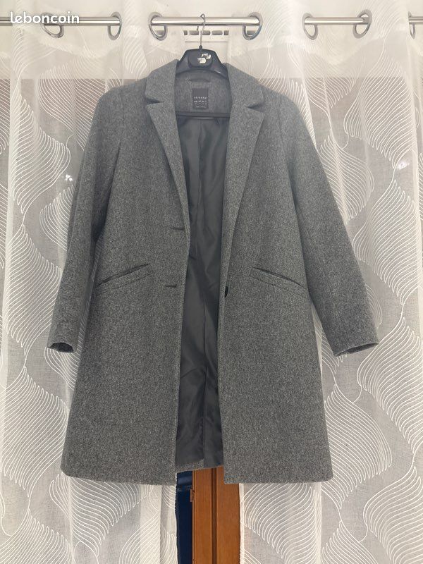 Manteau gris primark taille 34 (image 1)