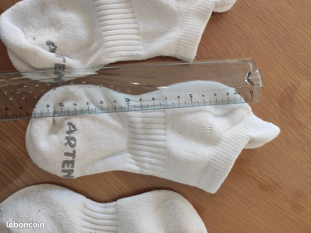 Utensilsto Lot 6 Paires Chaussettes Sport Enfants 35-38 – Coton Rayé Tennis – Noir & Blanc – Respirantes, Antidérapantes – Garçons Filles