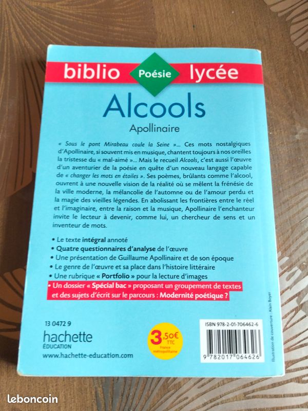 Alcools de Apollinaire (image 2)