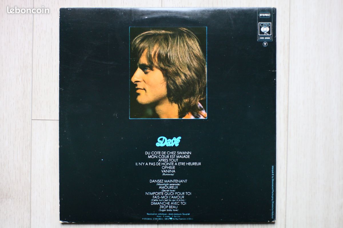 Dave – Du côté de chez Swann - Album 33 tours (image 2)