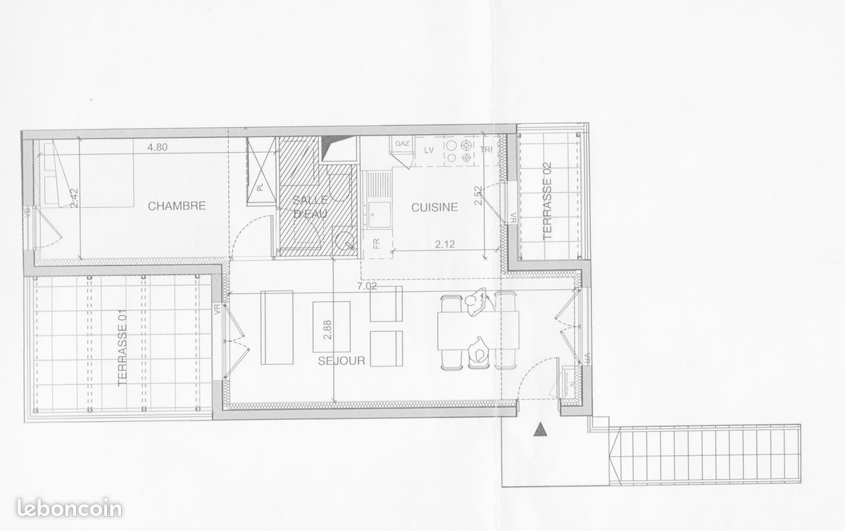 Appartement 2 pièces 42 m² · à Lambesc · 42 m² · 220 000 €