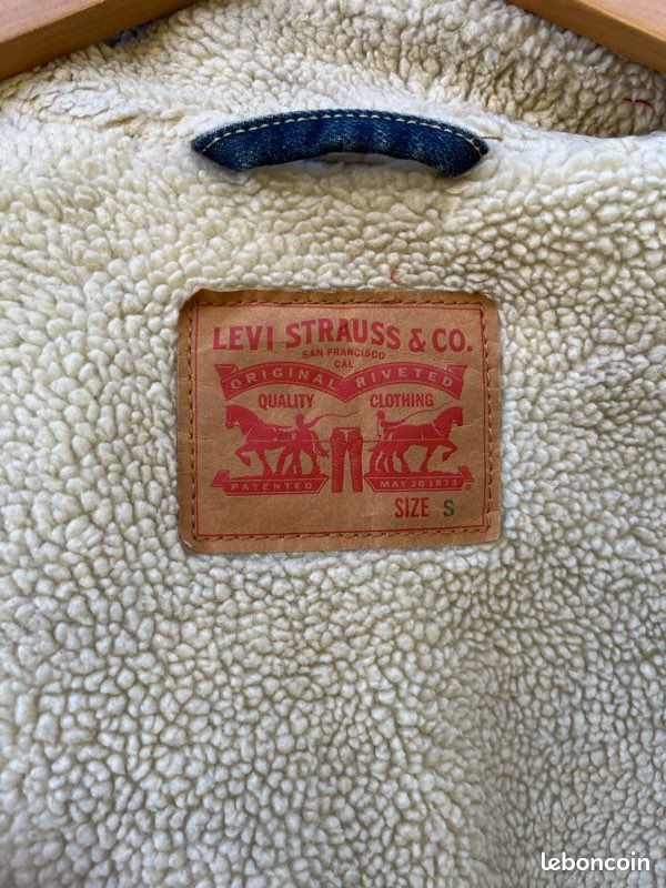 Veste jean Levis interieur fourre . Taille 40 (image 6)