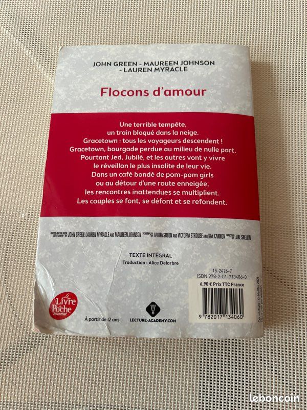 Livre : Flocon d’amour - John Green ( état satisfaisant ) (image 2)