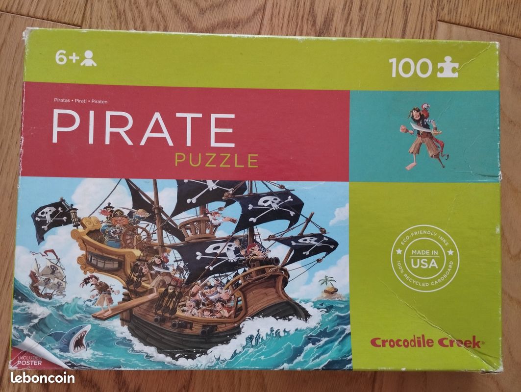 Puzzle 100 pièces pirates (image 1)