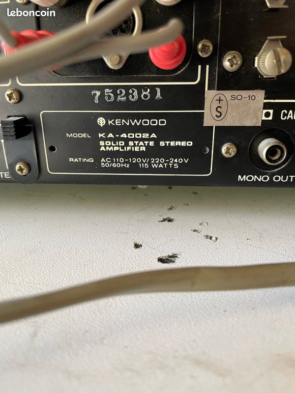 Kenwood stereo cassette KX-620 + ampli KA-4002A (image 6)