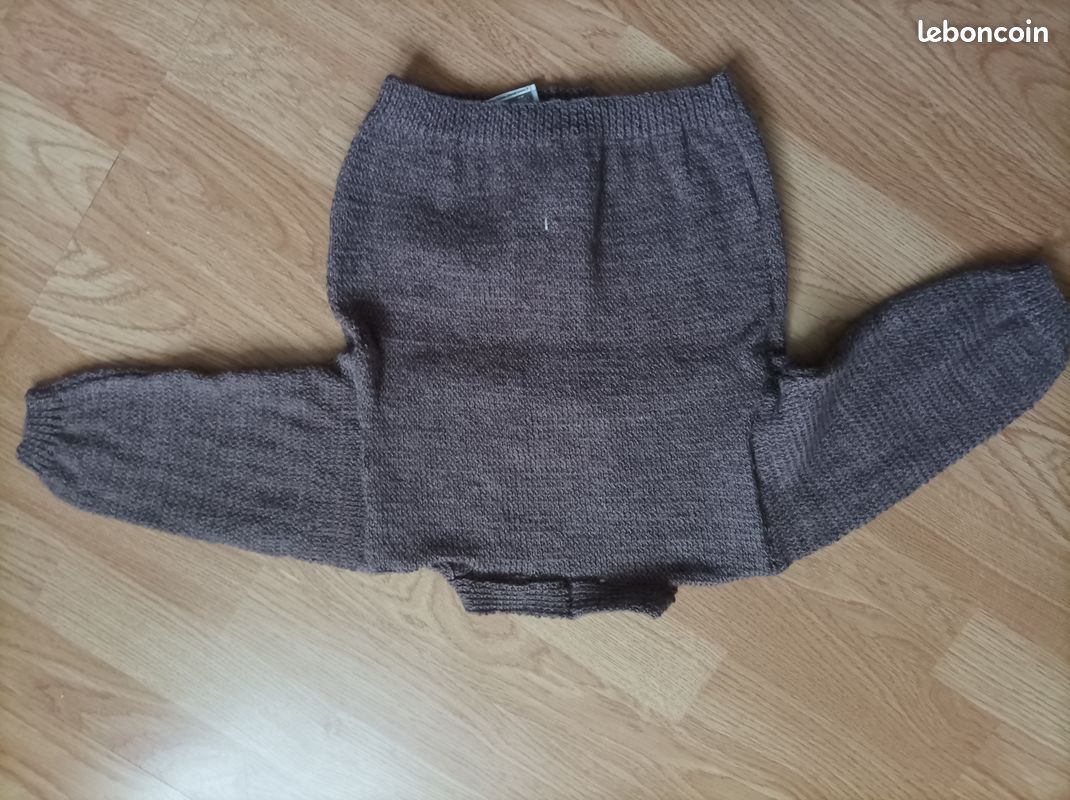 Gilet 12/18 mois garçon fait main 8 (image 1)