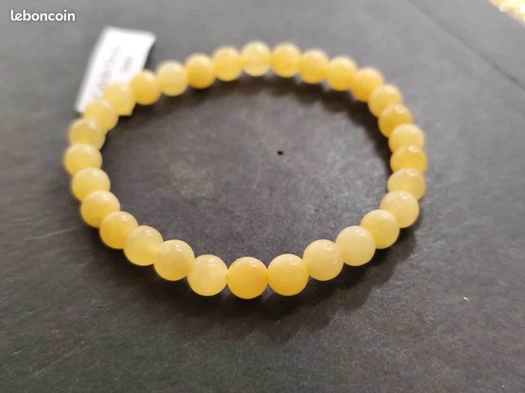 Bracelet en CALCITE ORANGE de grade A (image 4)