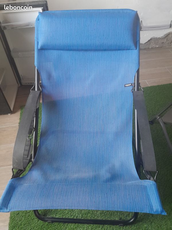 2 BAINS DE SOLEIL Transabed Batyline® Duo Outremer et lac Lafuma (image 1)