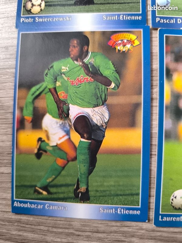Lot De 9 Stickers Panini Foot 95 – France Football – Saison 1994 (Non Collés)